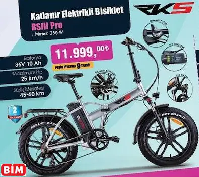 RKS KATLANIR ELEKTRİKLİ BİSİKLET RSIII PRO RKS KATLANIR ELEKTRİKLİ BİSİKLET RSIII PRO